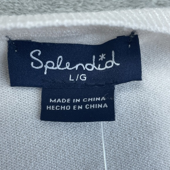 Splendid Womens L Cream Blouse Top Shirt e0827 - Picture 3 of 6